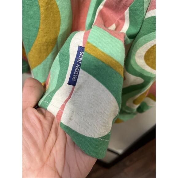 NWT Walt Disney World Spirit Jersey Unisex Large Green Pink Brown Swirl - Picture 8 of 10